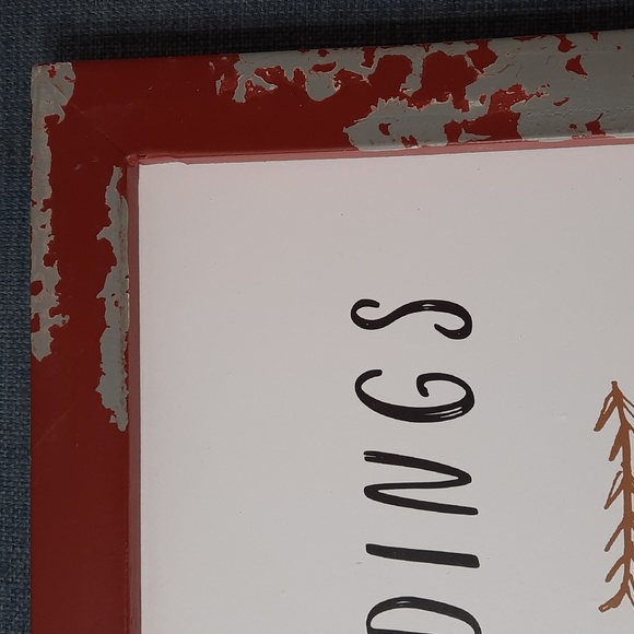 Wall Art Holiday Christmas Rustic Shabby Chic Comfort & Joy Wood Home Decor - Picture 2 of 4